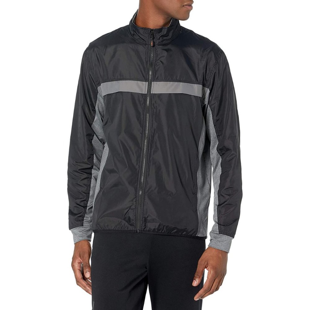 SALE5/$25 CBUK Swish Full Zip Wind-Resistant Colorblock Windbreaker Jacket Black